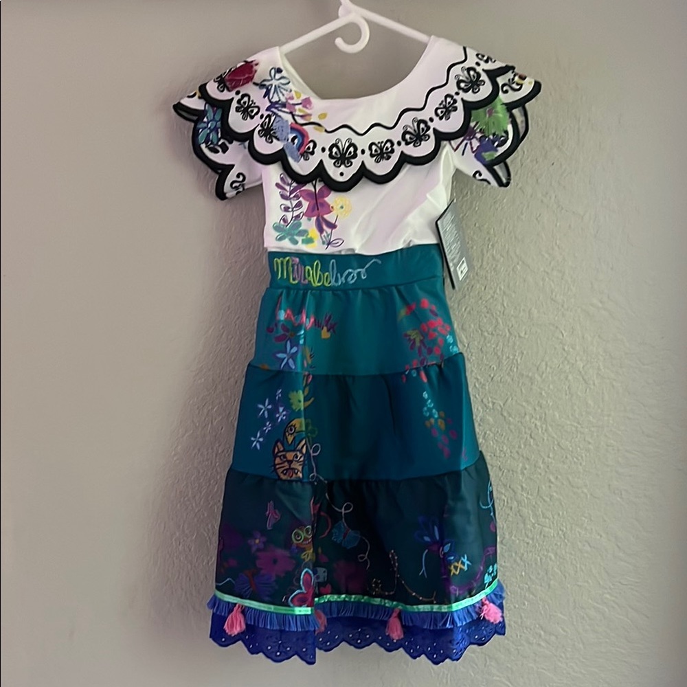Disney’s Encanto Mirabel Dress/Costume with accessories size child 5/6